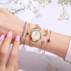 fashion new  trend diamond small dial gold mesh belt female hand watch nihaojewelry wholesale