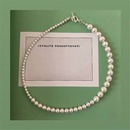 simple necklace elegant buckle gradient size highlight pearl clavicle chain choker wholesale nihaojewelrypicture8