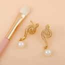 new pearl earrings exaggerated serpentine earrings jewelry wholesale nihaojewelrypicture10
