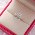Korea fashion diamond crystal zircon flower ring micro inlaid sweet wild love flower ring wholesale nihaojewelrypicture115