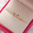 Korea fashion diamond crystal zircon flower ring micro inlaid sweet wild love flower ring wholesale nihaojewelrypicture116