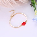 simple fashion retro peach heart bracelet clover bracelet wholesale nihaojewelrypicture17