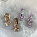 fashion style jewelry baroque vintage acrylic flower petals purple diamond long earrings wholesale nihaojewelrypicture11