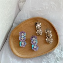 fashion style jewelry baroque vintage acrylic flower petals purple diamond long earrings wholesale nihaojewelrypicture13
