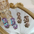 fashion style jewelry baroque vintage acrylic flower petals purple diamond long earrings wholesale nihaojewelrypicture14