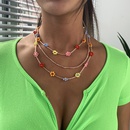 N7524 grenz berschreiten der hei verkaufter bhmischer Stil Farbe Reis perlen Halskette mehr schicht ige hand gewebte Blumen accessoires im Urlaubs stilpicture13