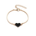 simple fashion retro peach heart bracelet clover bracelet wholesale nihaojewelrypicture19