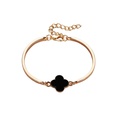 simple fashion retro peach heart bracelet clover bracelet wholesale nihaojewelrypicture20