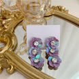 fashion style jewelry baroque vintage acrylic flower petals purple diamond long earrings wholesale nihaojewelrypicture15