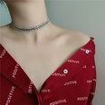 Korean niche design necklace women metal chain flashing diamond stitching clavicle chainpicture16