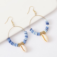 Bohemian earrings fashion soft ceramic shell beaded earrings trend beach style earrings nihaojewelry