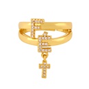 Fashion allmatch ring women copper ring micro diamond zircon love open ring wholesale nihaojewelrypicture12
