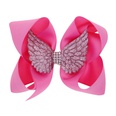 children angel wings bow hairpin girl solid color 6 inch bow clip 16 colors hair clips wholesalepicture15