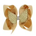 children angel wings bow hairpin girl solid color 6 inch bow clip 16 colors hair clips wholesalepicture16