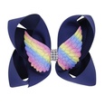 children angel wings bow hairpin girl solid color 6 inch bow clip 16 colors hair clips wholesalepicture20