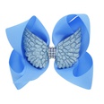 children angel wings bow hairpin girl solid color 6 inch bow clip 16 colors hair clips wholesalepicture21