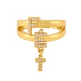 Fashion allmatch ring women copper ring micro diamond zircon love open ring wholesale nihaojewelrypicture14