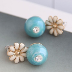 Fashion exquisite earrings Korean fashion ear accessories for women chrysanthemum ball earrings nihaojewelry