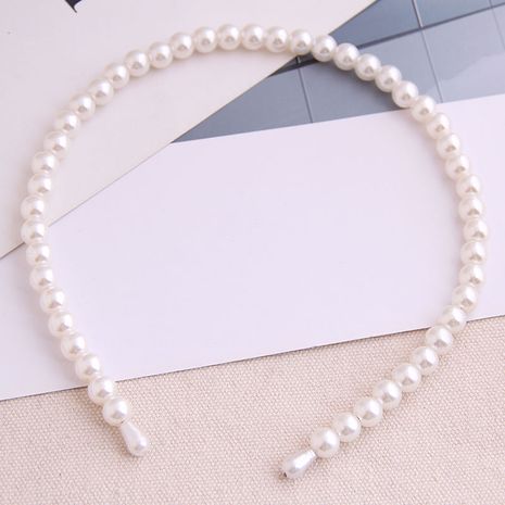 Korean fashion all-match headband simple pearl ladies simple headband hair accessories alloy headband nihaojewelry's discount tags
