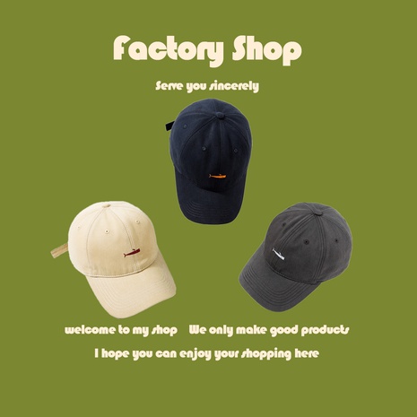Gorras de béisbol bordadas de moda Corea sombreros de sol vendedores calientes gorras de mujer hombres sombrero venta al por mayor nihaojewelry's discount tags