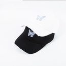 Fashion broken edge embroidery butterfly baseball cap soft top black breathable sunscreen cap women summer nihaojewelrypicture16