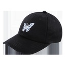 Fashion broken edge embroidery butterfly baseball cap soft top black breathable sunscreen cap women summer nihaojewelrypicture17