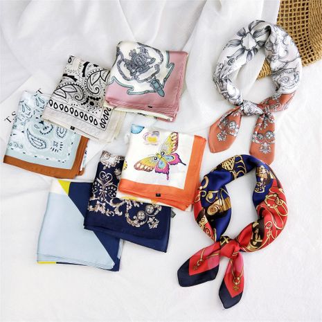 Fashion new 70 small square scarf silk small scarf  nihaojewelry wholesale's discount tags
