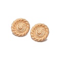 Fashion new s925 silver needle ear jewelry alloy earrings round thread earrings matte lion earrings for women nihaojewelrypicture20