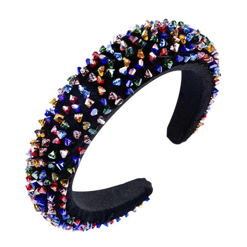 Fashion new baroque headband for women color handsewn glass bead ...