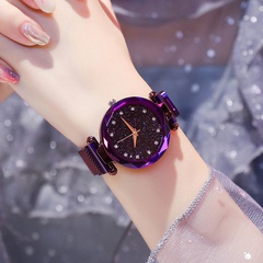 Fashion starry sky surface magnet with quartz ladies bracelet watch   rhinestone watch wholesale nihaojewelry