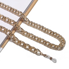 À la mode et simple rétention de couleur or épais chaîne en aluminium lunettes corde métal lunettes chaîne en gros nihaojewelry
