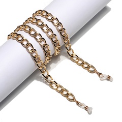 Fashionable and simple color retention gold thick aluminum chain glasses rope metal glasses chain wholesale nihaojewelry