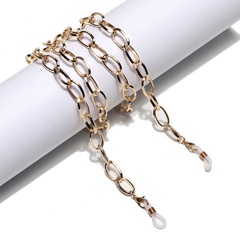 À la mode et simple rétention de couleur or épais chaîne en aluminium lunettes corde métal lunettes chaîne en gros nihaojewelry