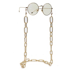 Fashionable and simple color retention gold thick aluminum chain glasses rope metal glasses chain wholesale nihaojewelry