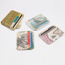Cartera de tarjeta de moda nueva Tarjeta de patrn de mapa coreano titular de tarjeta bancaria titular de tarjeta monedero mini monedero titular de tarjeta pequeopicture12