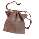 Fashion new Korean animal drawstring bag jewelry drawstring pocket cosmetic bag flannel cute storage bag nihaojewelrypicture16