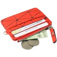 New Korean fashion coin wallet purse checkered coin bag zipper wallet multicard slot short card bag nihaojewelrypicture18