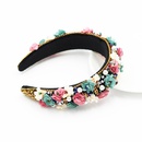 New fashion flower diamond headband dance party bride hair accessories for ladies elegant headbandpicture11