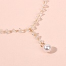 Coren court dames cristal collier clavicule chane cou tour de cou gland perle pendentif en gros nihaojewelrypicture14