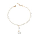 Coren court dames cristal collier clavicule chane cou tour de cou gland perle pendentif en gros nihaojewelrypicture17