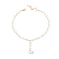 Coren court dames cristal collier clavicule chane cou tour de cou gland perle pendentif en gros nihaojewelrypicture18