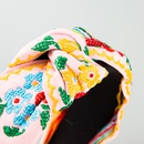 fashion hotselling highend fabric ethnic embroidery flower women headband wholesale nihaojewelrypicture12