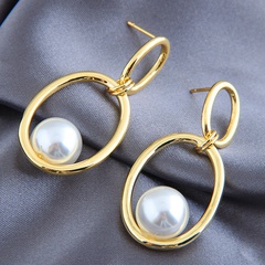 Korean Fashion earrings for women simple Pearl Earrings nihaojewelry