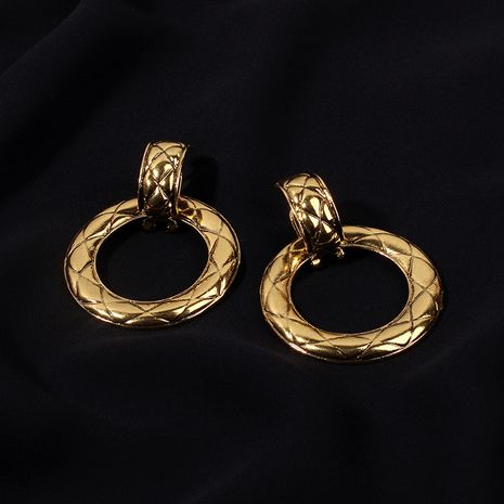 Boucles d'oreilles rétro géométriques rondes de niche pour femmes nihaojewelry's discount tags