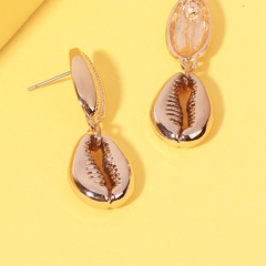 Alloy conch shell bohemian exquisite earrings for women nihaojewelry