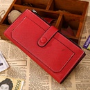 Korean creative new zipper buckle clutch bag long multifunctional PU leather wallet wholesale nihaojewelrypicture11