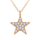 bijoux de mode nouvelle crative diamant creux soleil toile lune pendentif collier en gros nihaojewelrypicture15