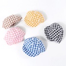 Childrens hat summer sunscreen plaid cap baby thin section softbrimmed hat Korean baseball cap wholesale nihaojewelrypicture19