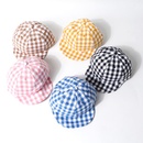 Childrens hat summer sunscreen plaid cap baby thin section softbrimmed hat Korean baseball cap wholesale nihaojewelrypicture18