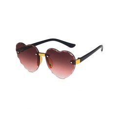 Frameless trimmed love sunglasses new marine sunglasses fashion colorful sunglasses wholesale nihaojewelry